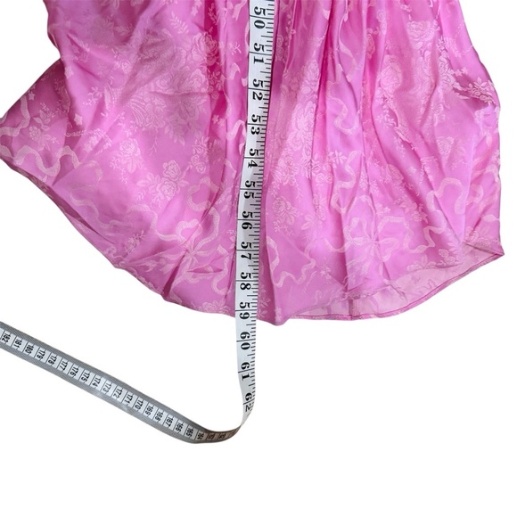 LOVESHACKFANCY Jacquard Printed Elegant Pink Maxi Dress NEW - Picture 11 of 11